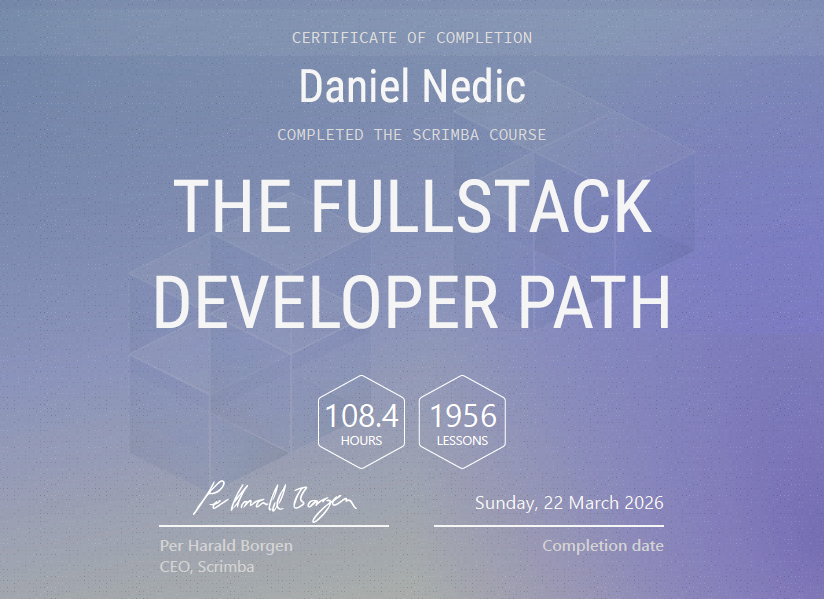 Scrimba Fullstack Developer